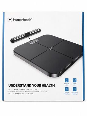 HumeHealth Smart Body Composition Analyzer - Black NIB SEALED Retail $359
